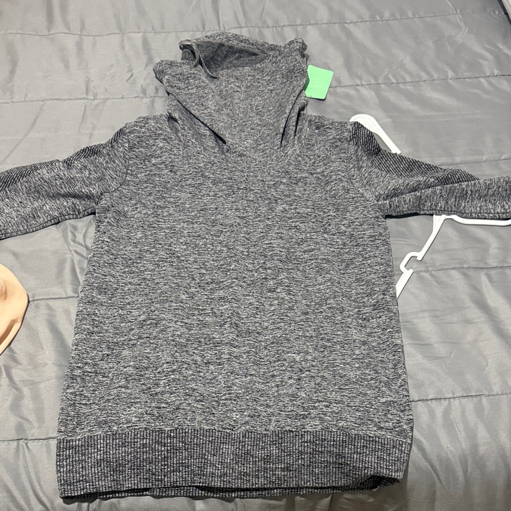 Forever 21 Charcoal Knit Hoodie